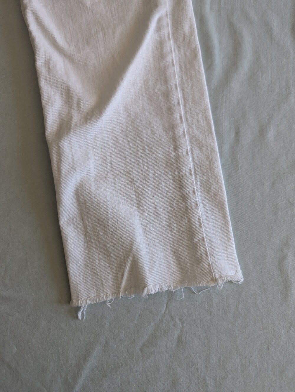 Gap Real Straight White Raw Edge Jeans - Picture 3 of 7